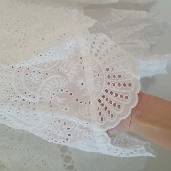 Zimmermann Mercer Fan High Low Skirt White Coastal Cowgirl b150 - Picture 6 of 8